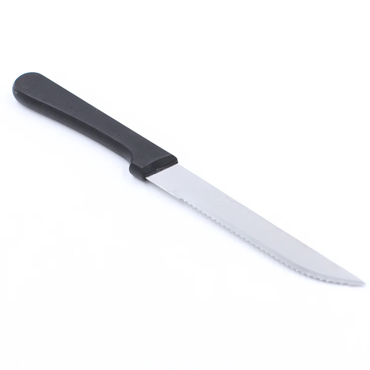 Best selling 5in Round Tip blade Jumbo Steak knife With Plastic handle