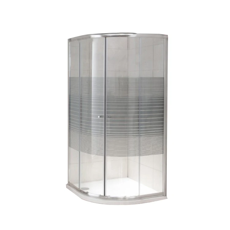 New design modern sliding tempered glass corner shower cabins and price