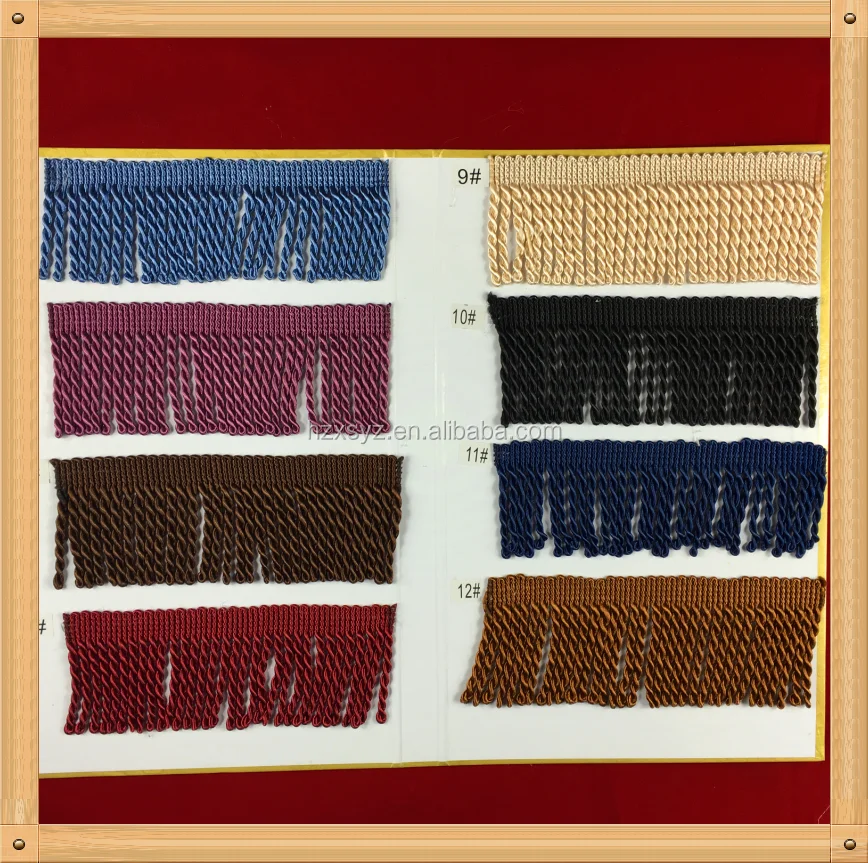 Factory direct sell cushion chainette trim home textile brush fringe