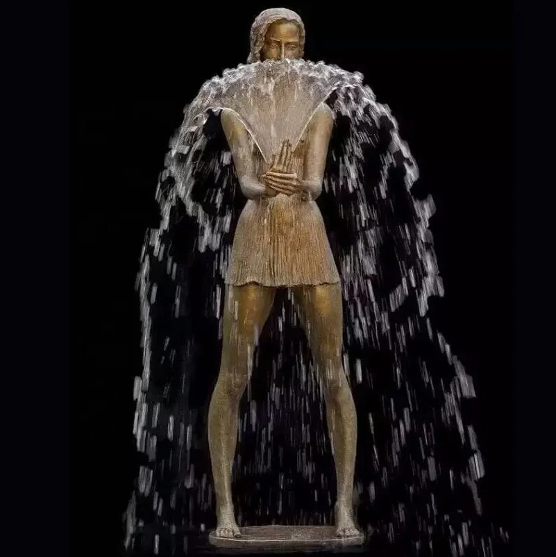 
Outdoor Garden Water Fountain Beautiful Life Size Ballet Dancer Sculpture 