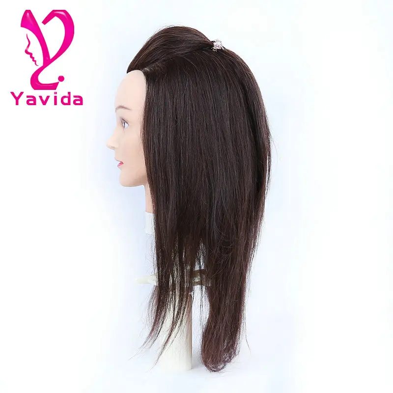 human hair training head Salon Mannequin Head mannequin heads with hair for braiding the best hair vendors