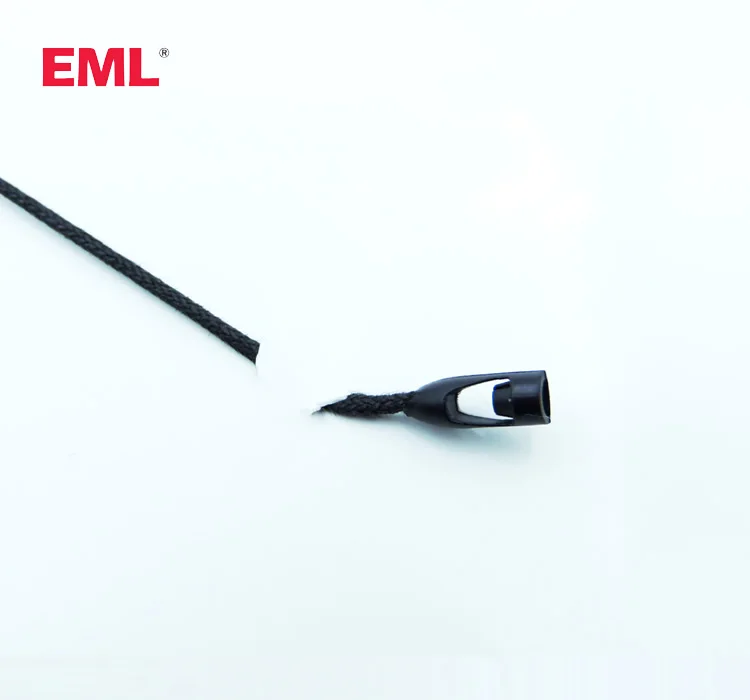 Wholesale Fashion black Bullet Snap Loop Lock , Quality bullet hang tag string seal tags for Garment