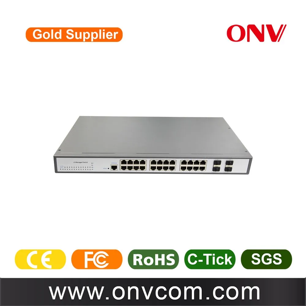 OEM, ODM новые продукты 10 Г Core L3 Управляемый Гигабитный Коммутатор 24 порта коммутатора 3 ЛУЧШАЯ ЦЕНА