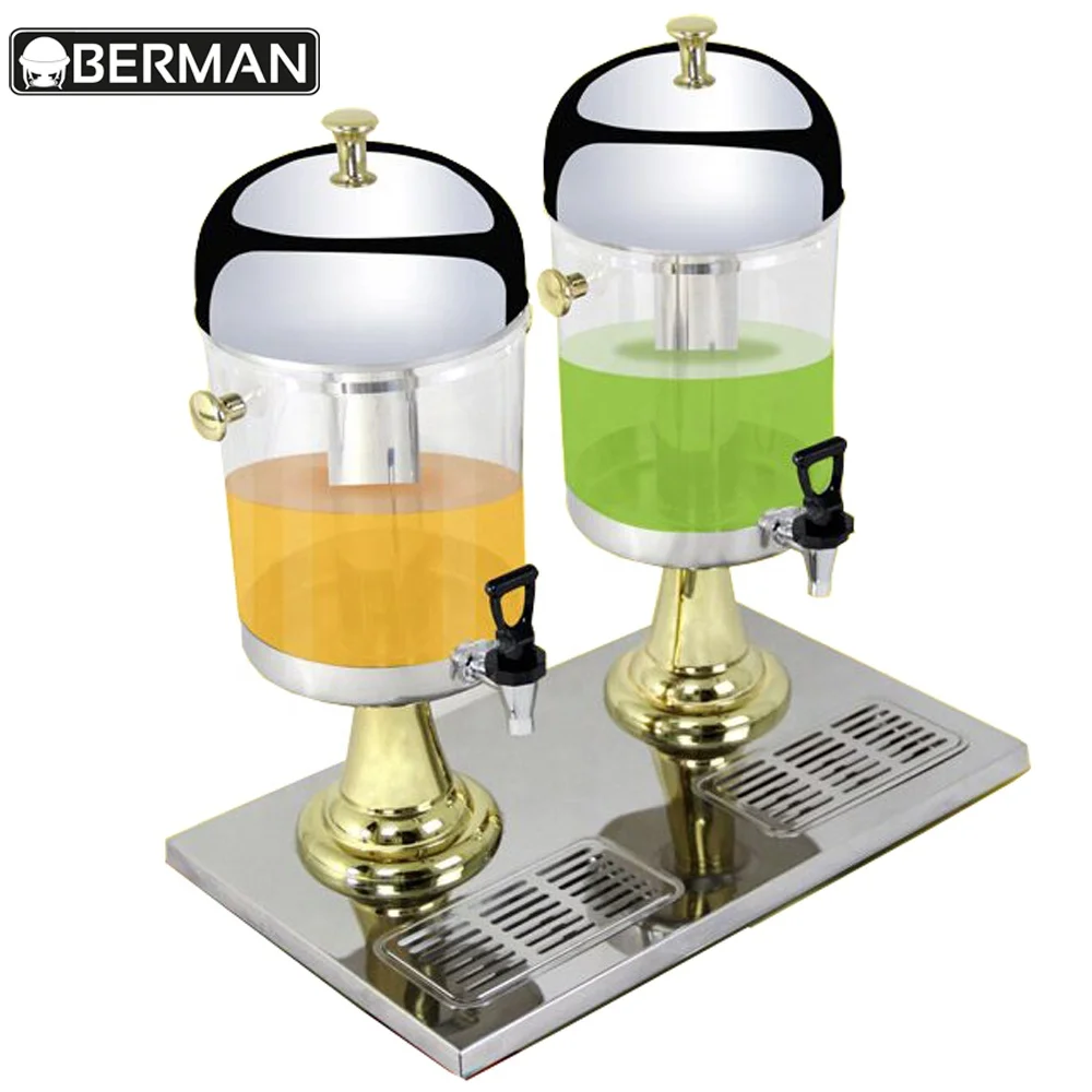 Juice bar equipment 2 tanks stainless steel plastic cheap powder fruit juice dispenser for sale philippines