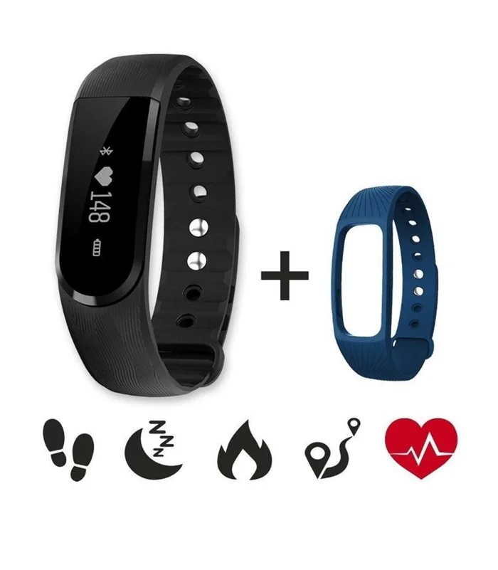 Waterproof ID101HR Wireless Fitness Tracker Heart Rate Monitor