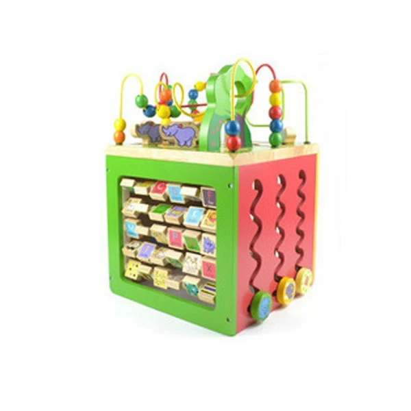 
wooden toy learning cube 