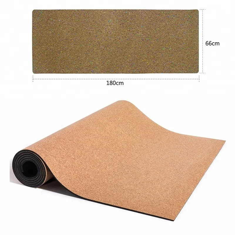 rubber yoga mat cork wholesale organic cork rubber mat logo custom thick yoga met eco friendly yoga matte cushioned great grip
