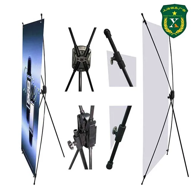 Trade Show display stand custom standing x banner size