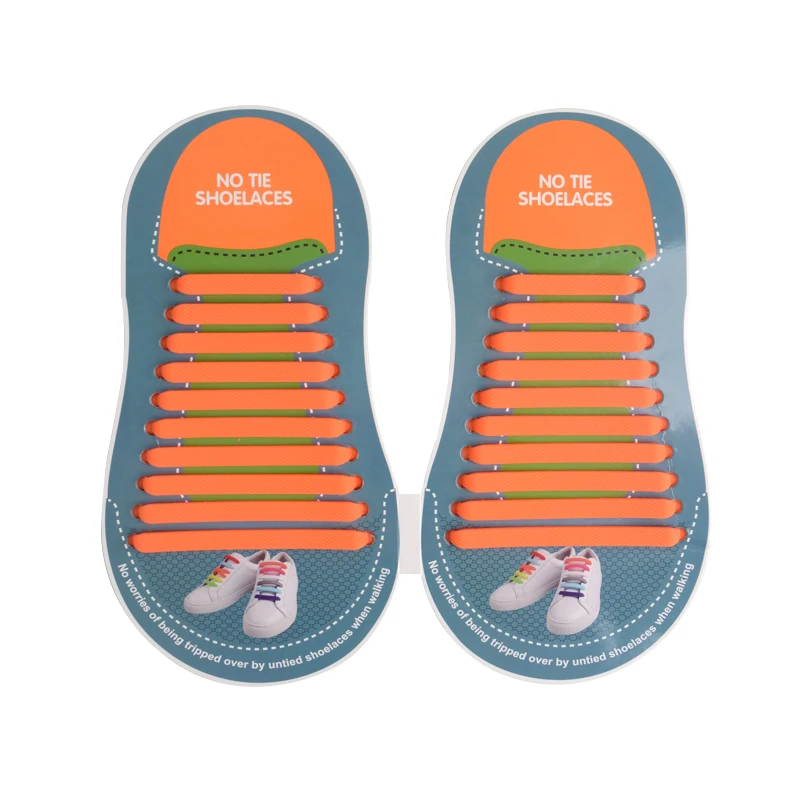 BPA Free Silicone Material and Lazy Shoe Laces Feature Rubber Shoelaces