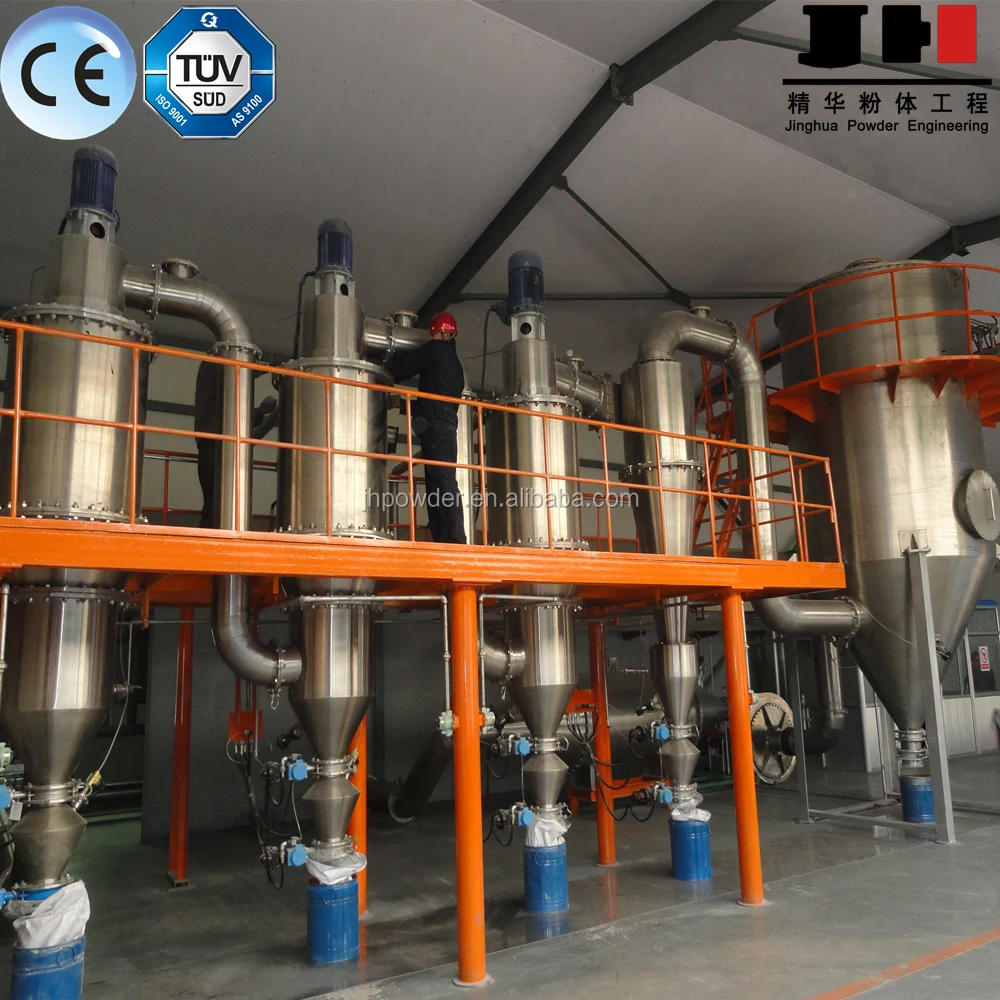 
High precision and capacity gravity air classifier and separator 