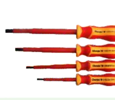 1000V VDE Insulated Slotted Screwdriver 1.2*6.5*150mm with PP+ TPR handle S2 steel electrician dedicated screwdriver