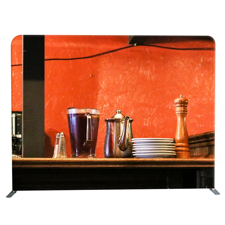 8 Футов Портативный Сплошной Цвет Пользовательский логотип печатная Натяжная ткань фотобудка студийный фон