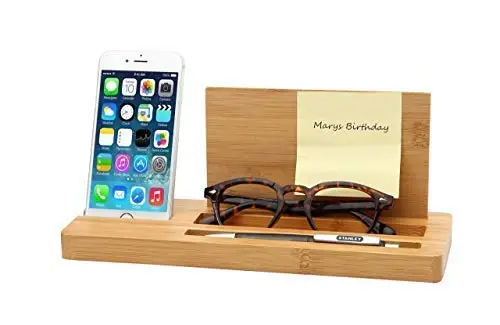 
Bamboo Office Supplies Desktop Storage Box Stationery Solid Wood Pen Holders,Mobile Phone Stand Wood Pen 