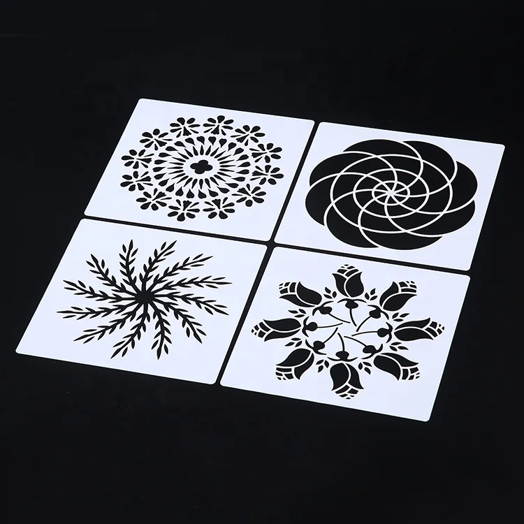 
Scrapbooking plastic painting drawing stencil designing set 