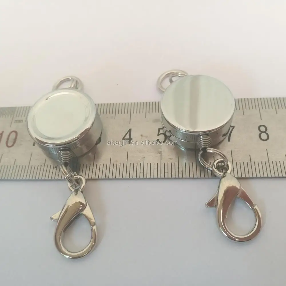 round shape small size retractable metal yoyo key chain