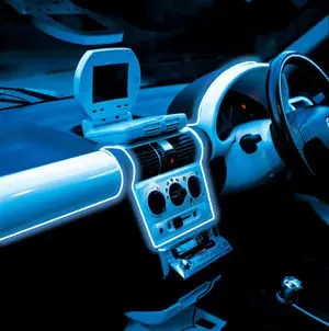 Flexible neon car lighting EL wire