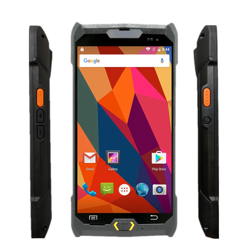 Промышленный прочный RFID NFC мобильный PDA сканер штрих-кодов с дисплеем