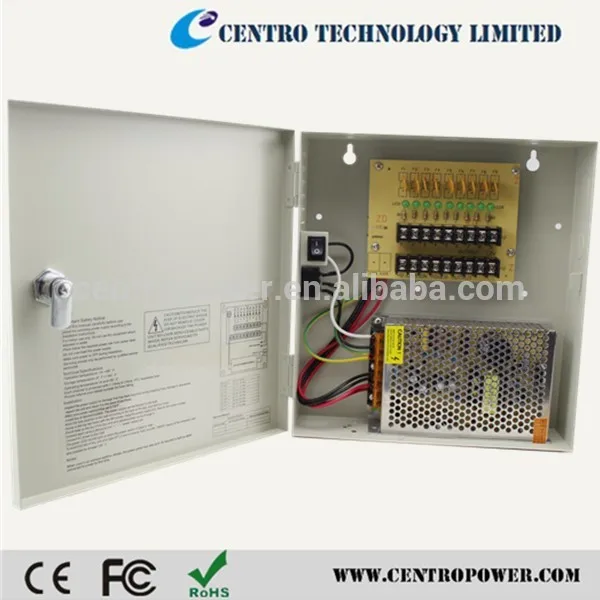 2015 видеонаблюдения питания коробка 12 В DC 9 разъём(ов) распределительная коробка