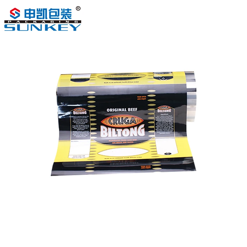 Beef Nugget Plastic Film Roll Stock