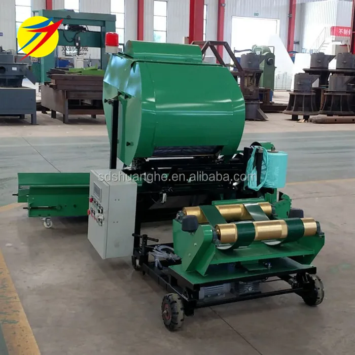 Silage baling machine, corn silage making machine with diesel engine