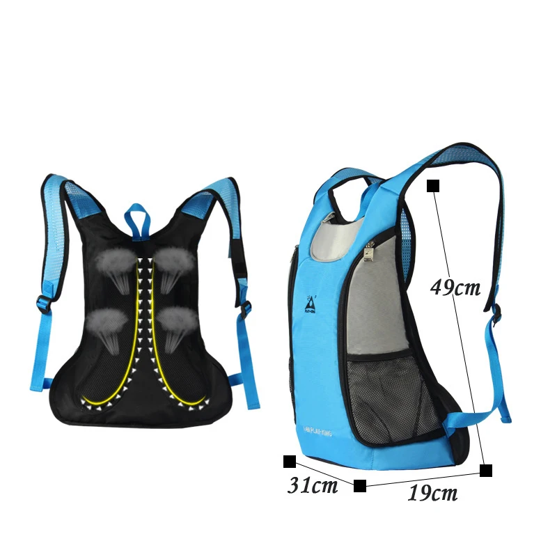 Hot Sale Premium Remote Control LED Light Turn Signal Bike Cycling Hiking Outdoor Night Safety Custom Backpack