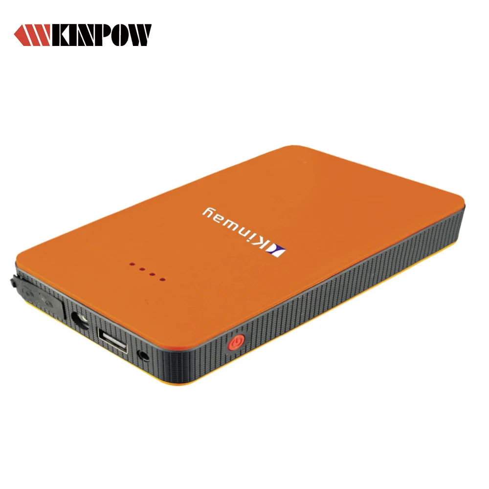 KINPOW 12V 6.0AH/7.5AH lithium jump starter power station car jumpstarter powerbank booster with USB