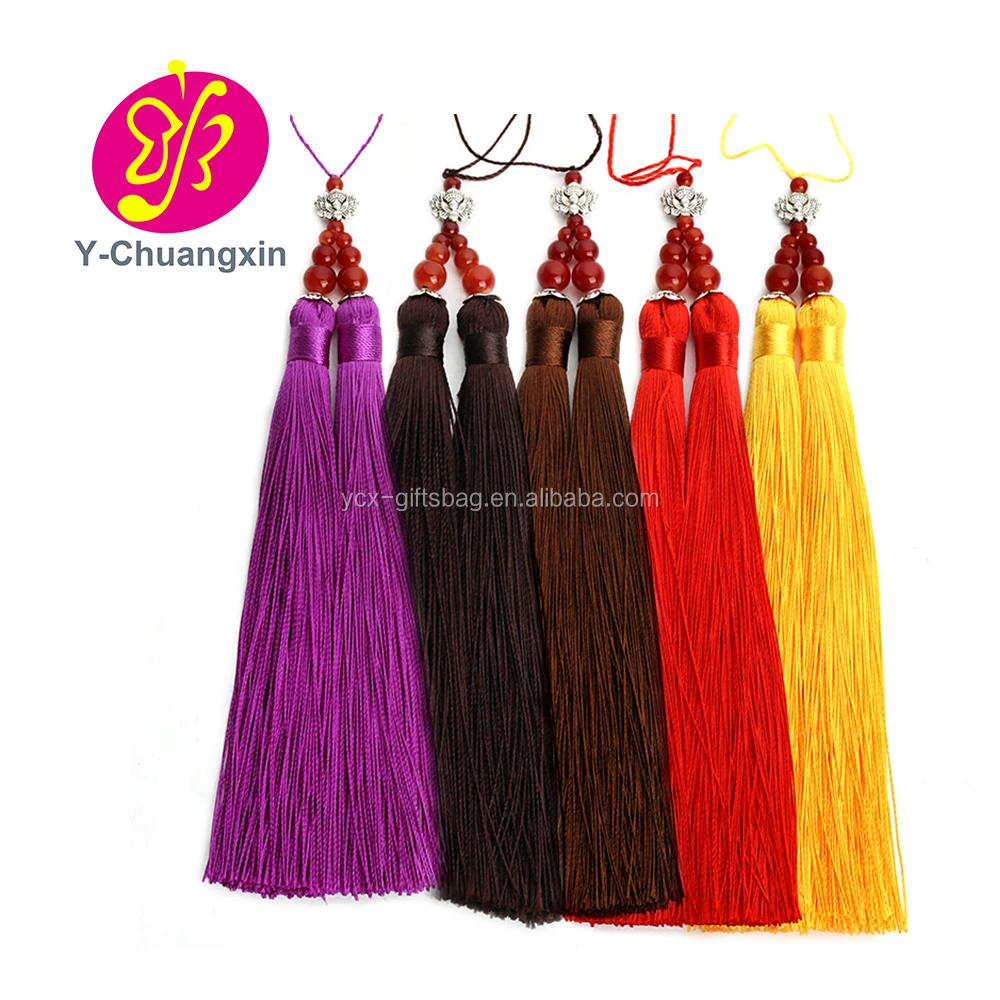 Customized new products Colorful rayon silk tassel for jewelry