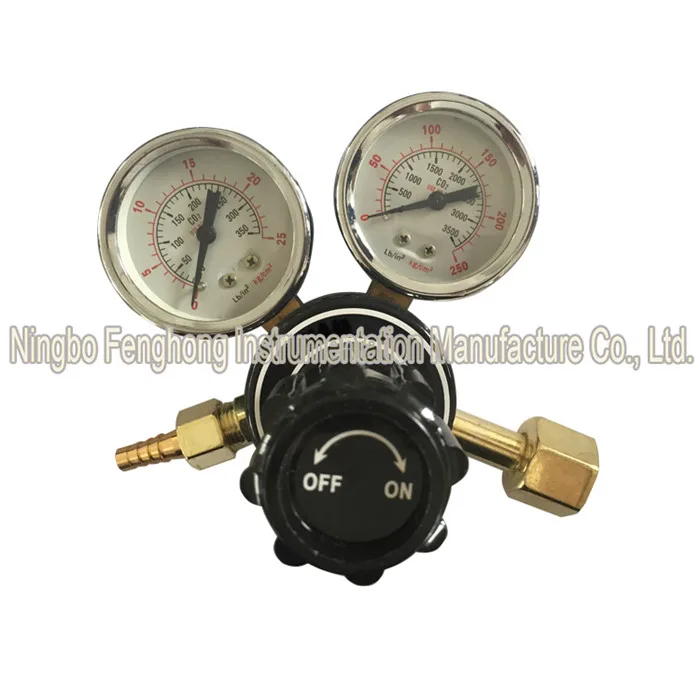 
Manufacturer Ningbo Zhejiang G5/8 thread Aluminium co2 regulator with cheap price 