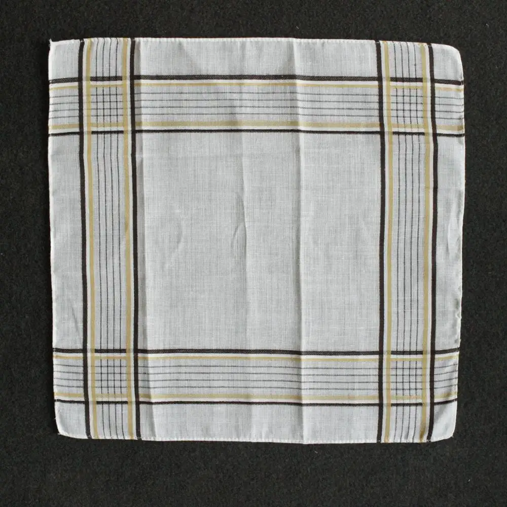 yiwu market wholesale stripe handkerchief polyester