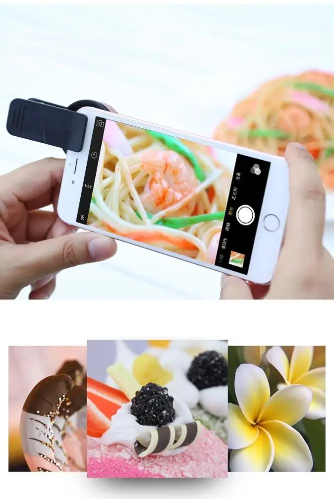0.45X Wide Angle Macro Mobile Phone Camera Lens for Cell Phone Camera Glass Fisheye kit For iPhone Fisheye Lens