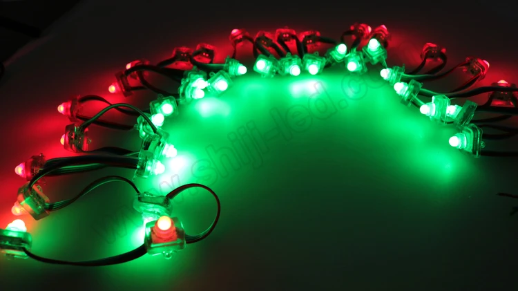 DMX flat F8 RGB led pixel light 50pcs/ string led for sign addressable 2811/dmx/2818