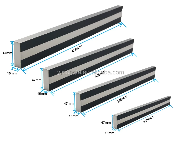 14 Inch Safe Stainless Steel Magnetic Knife Bar Magnetic Knife Holder with ABS Plating