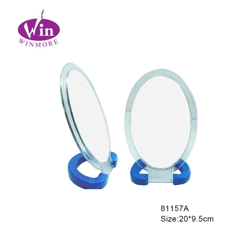 cheap plastic  folding table cosmetic  make up  mirror double sides mirror