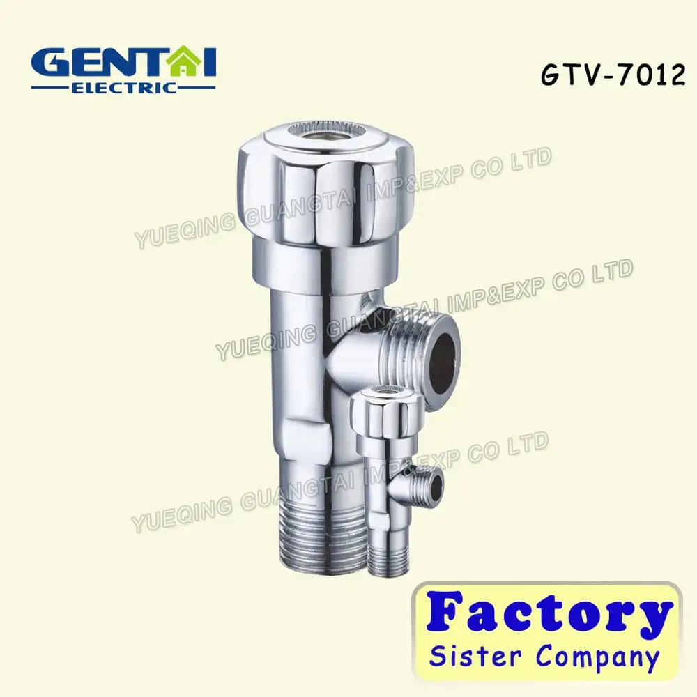 High Quality universal zinc handle Ceramic cartridge chrome plated brass angle valve