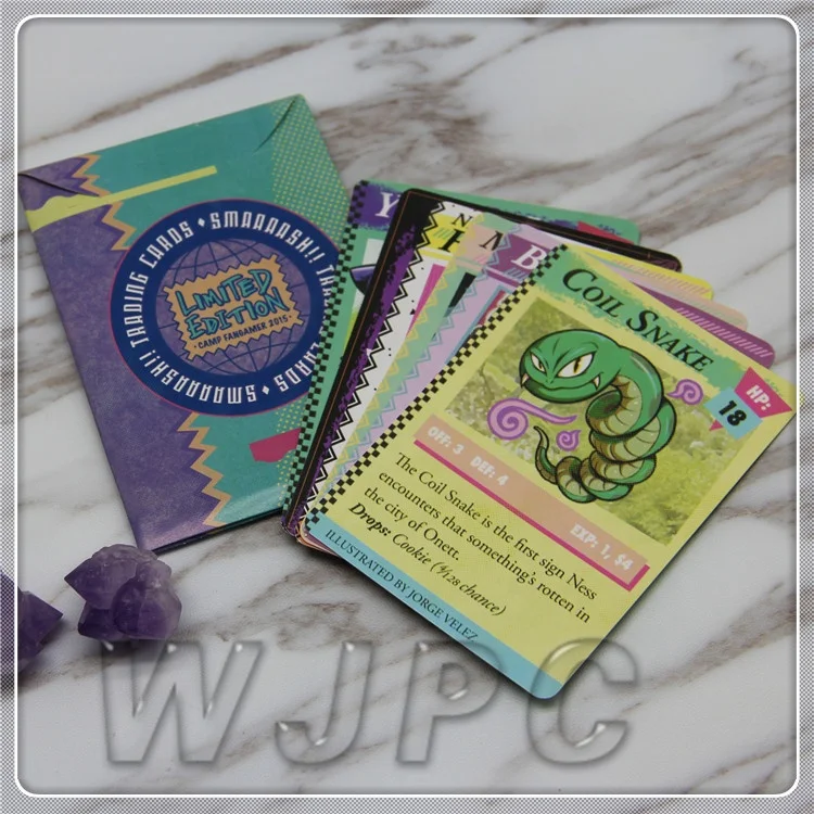 Custom Printing Design Game Cards 63x88 mm Memory Plastic Custom Anime Holographic Trading Cards