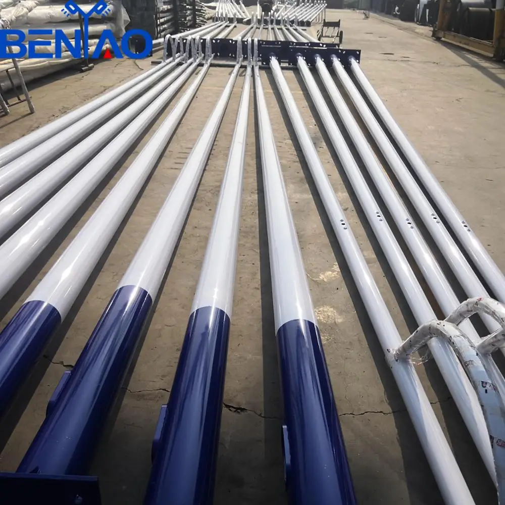 5 - 13 m led light pole double street lighting pole