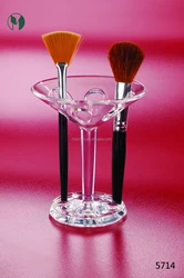transparent 100% acrylic makeup brush holder toothbrush organizer
