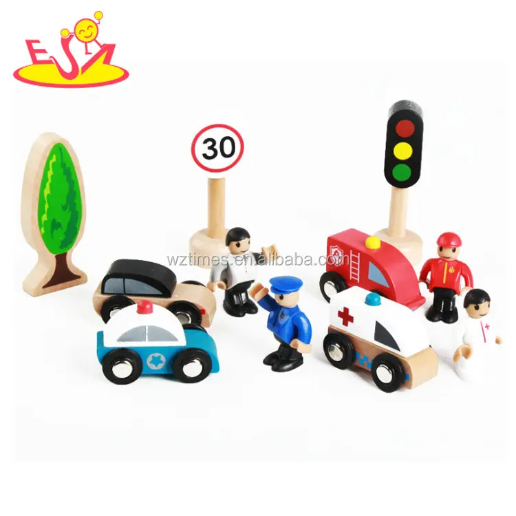 kid Wholesale simply design train toys wooden train track for preschool W04C144