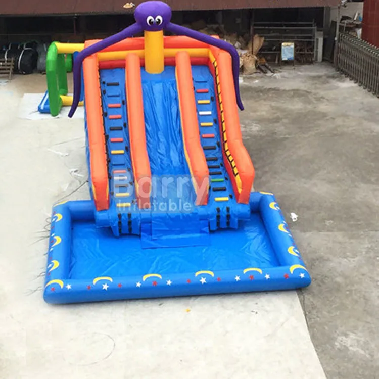 Commercial use octopus sea world equipment mobile slide water park