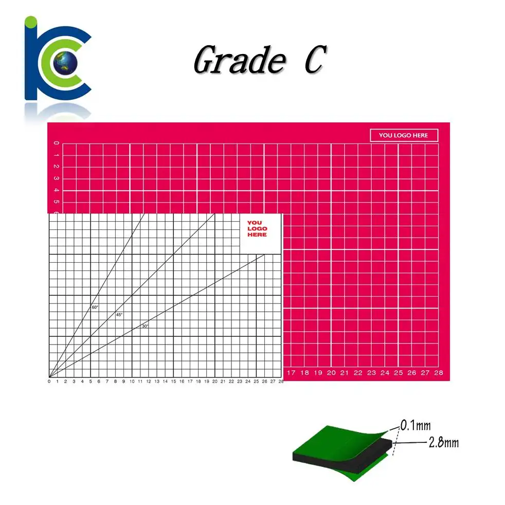 Art crafts supplies custom grid imprinted a0 self healing