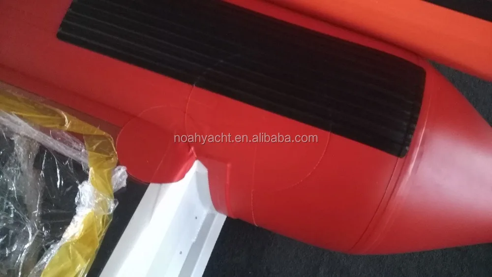 Made in China PVC/Hypalon Transparent V glass bottom hull racing boats