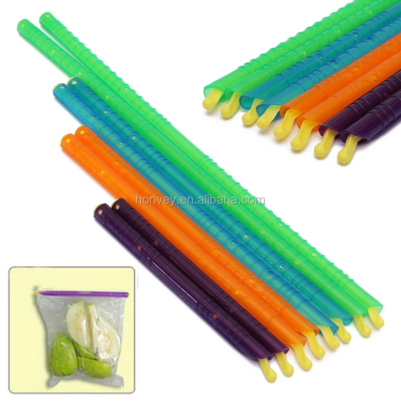
New 8pcs 4 Sizes Seal Stick Storage Chip Bag Fresh Food Snack Clip Grip Coffee For Kitchen Tools 