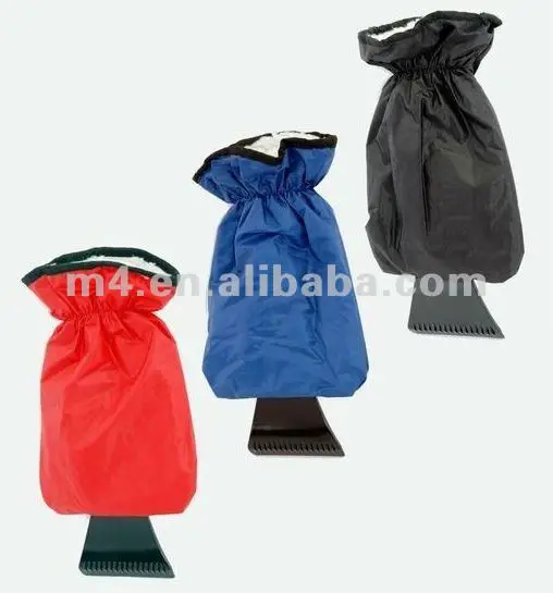 M4 Ice scraper with waterproof glove Lined of velvet/ice scraper mitt