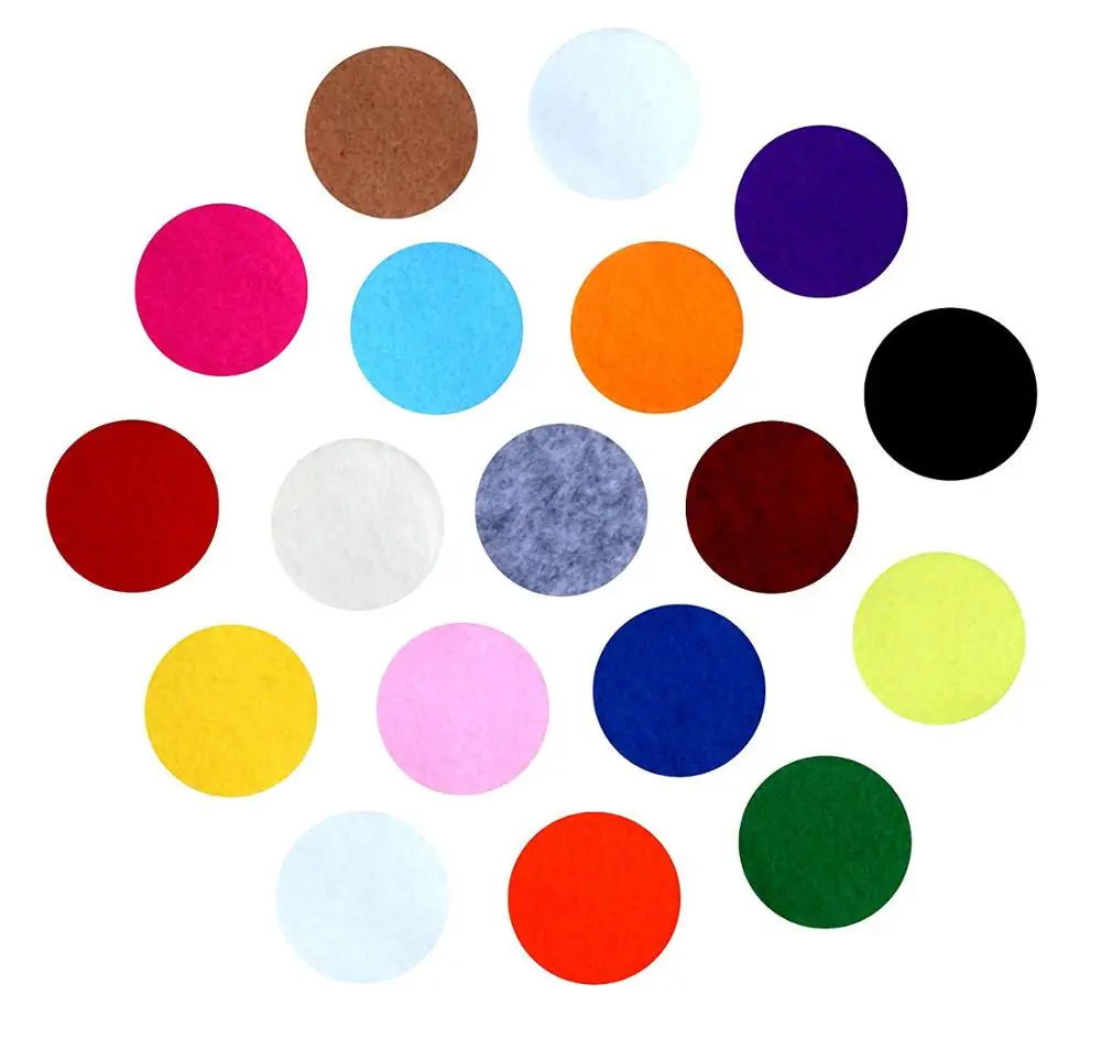 
felt circle diy bulk felt pads eco friendly ornaments die cut adhesive felt circles for craft 
