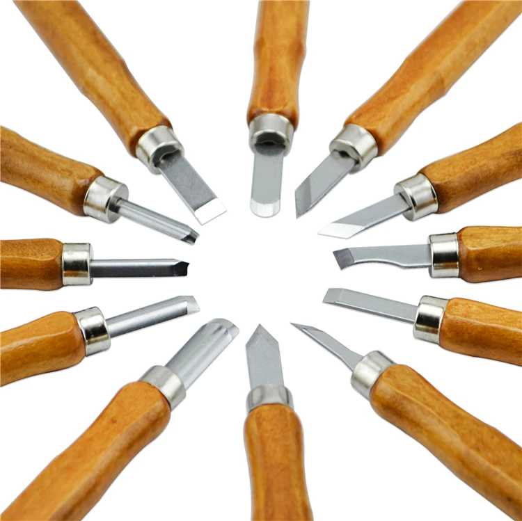 12 pc Wood Carving Tools Chisels Knife Set