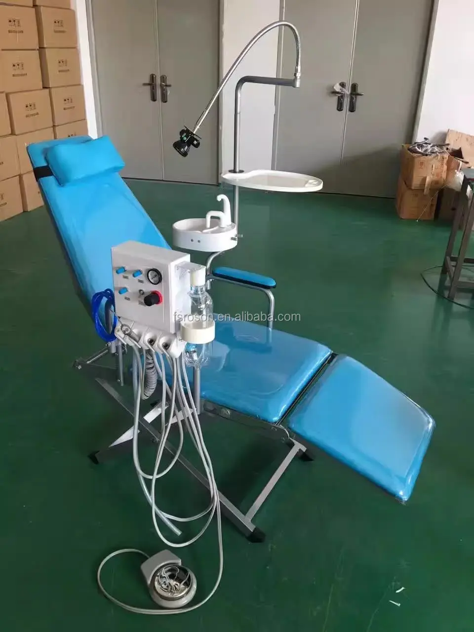 Hot Selling Luxury Type Portable Dental Unit with Oil Free Air Compressor