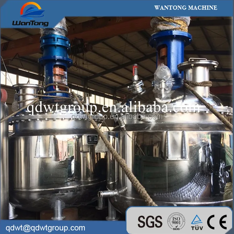 adhesive glue chemical mixing reactor tank