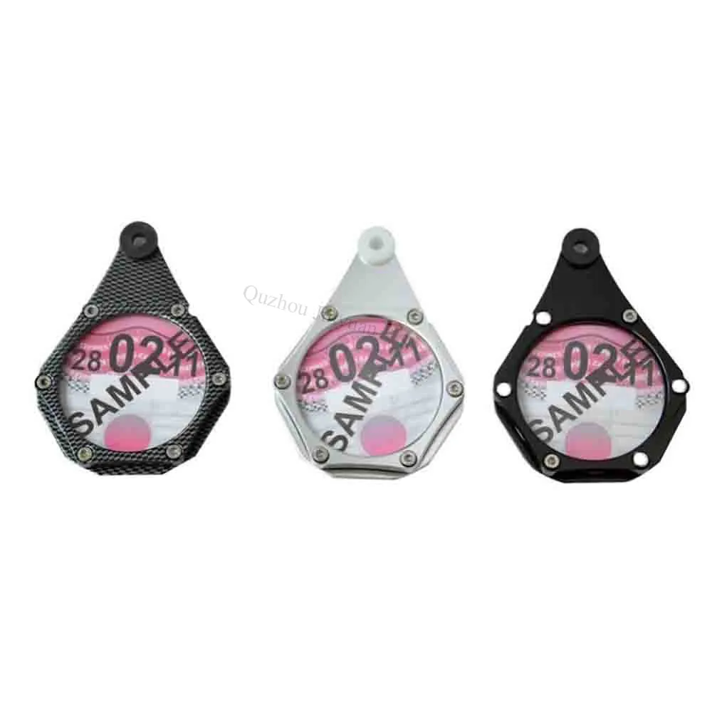Colorful Motorcycle Tax Disc Holder, High Quality Motorcycle Spare Part Scooter Tax Disc Holder for Sale JYI-029