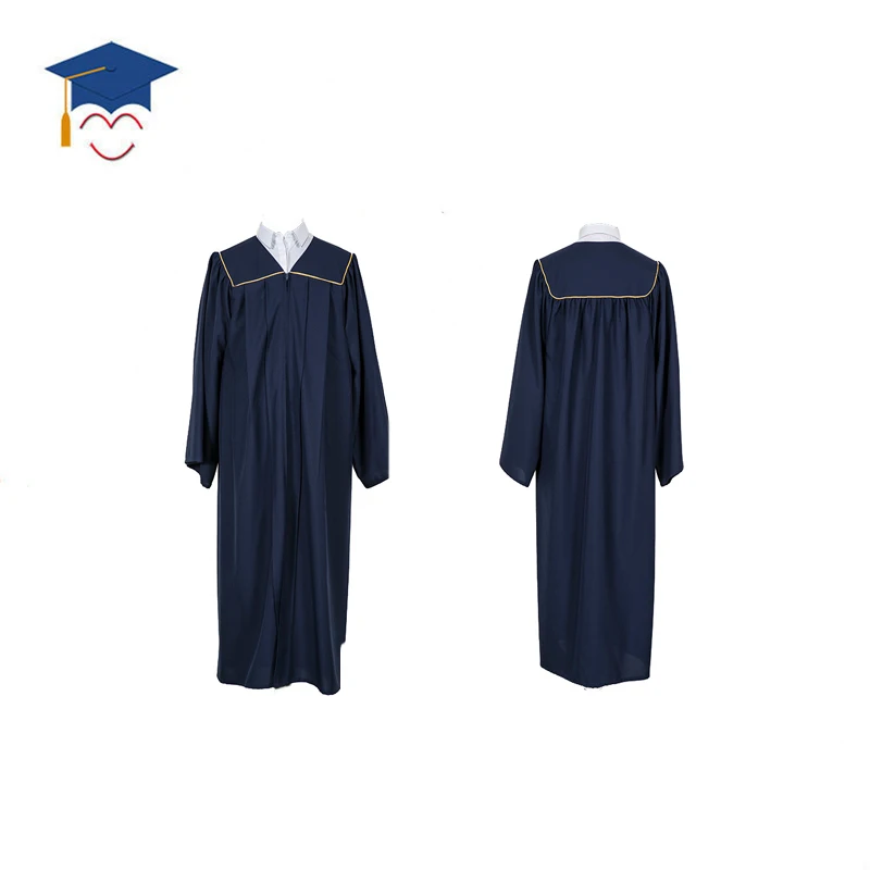 Hotsell Customized Bachelor Graduation Gown with Gold collar