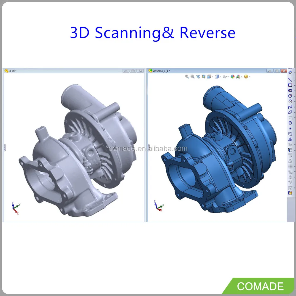 
Mechanical Reverse Engineering Prototype 3d scanning Development Service 